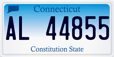 CT license plate AL44855