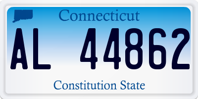 CT license plate AL44862