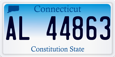 CT license plate AL44863