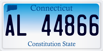 CT license plate AL44866