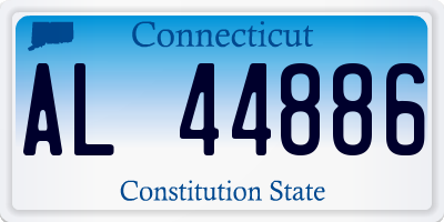CT license plate AL44886