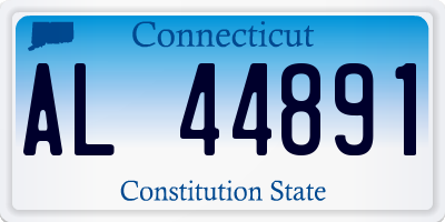 CT license plate AL44891