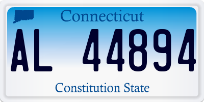 CT license plate AL44894