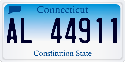 CT license plate AL44911