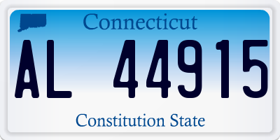 CT license plate AL44915