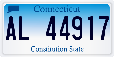CT license plate AL44917