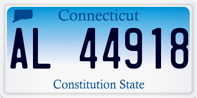 CT license plate AL44918