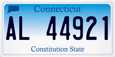 CT license plate AL44921