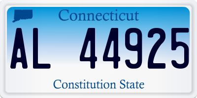 CT license plate AL44925