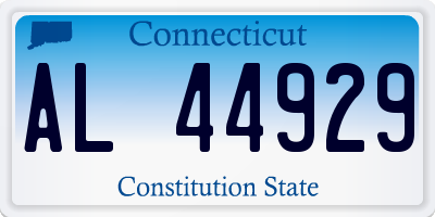 CT license plate AL44929