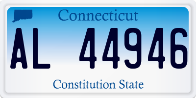 CT license plate AL44946