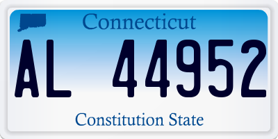 CT license plate AL44952