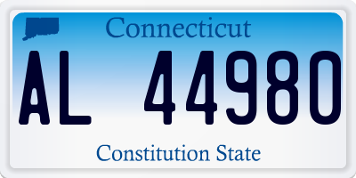 CT license plate AL44980