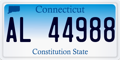 CT license plate AL44988