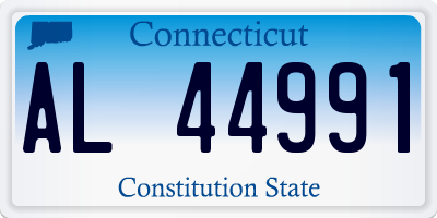 CT license plate AL44991