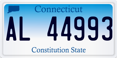 CT license plate AL44993