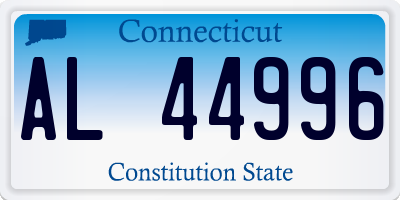 CT license plate AL44996