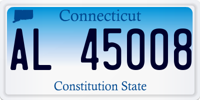 CT license plate AL45008