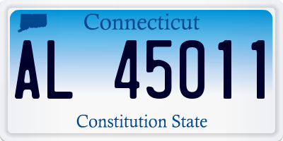 CT license plate AL45011