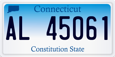 CT license plate AL45061