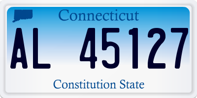 CT license plate AL45127