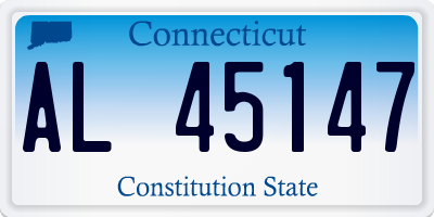 CT license plate AL45147