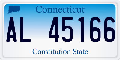 CT license plate AL45166