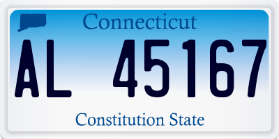 CT license plate AL45167