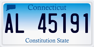 CT license plate AL45191