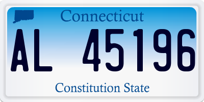 CT license plate AL45196