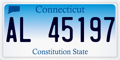 CT license plate AL45197