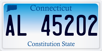 CT license plate AL45202