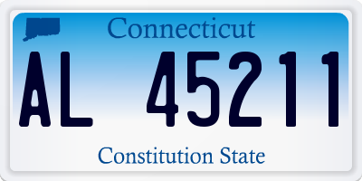 CT license plate AL45211