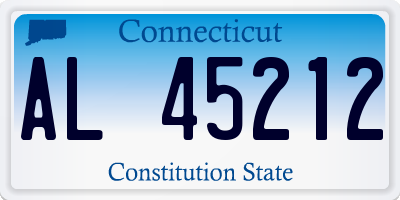 CT license plate AL45212