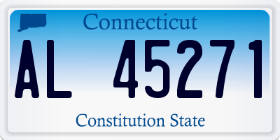 CT license plate AL45271