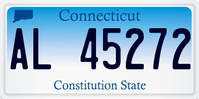 CT license plate AL45272