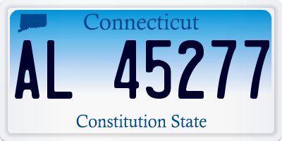 CT license plate AL45277
