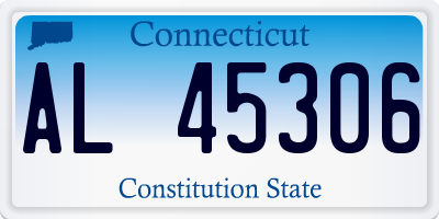 CT license plate AL45306