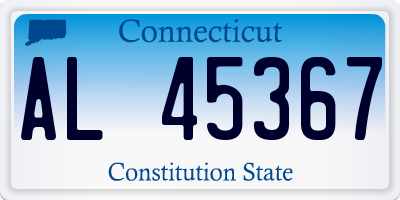 CT license plate AL45367