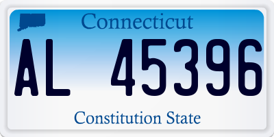 CT license plate AL45396