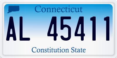 CT license plate AL45411