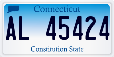 CT license plate AL45424
