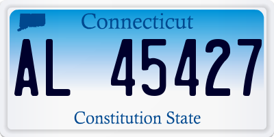 CT license plate AL45427