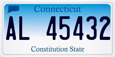 CT license plate AL45432