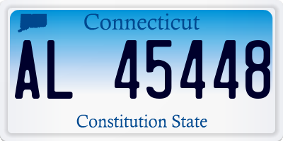 CT license plate AL45448