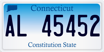 CT license plate AL45452
