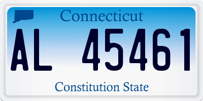 CT license plate AL45461