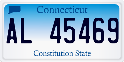 CT license plate AL45469