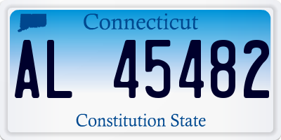 CT license plate AL45482