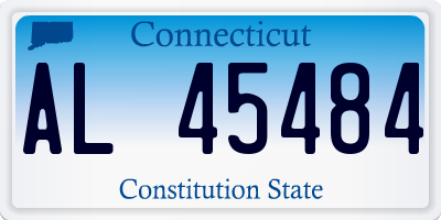 CT license plate AL45484